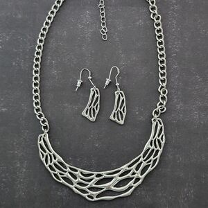 Contemporary Necklace and Earring Set